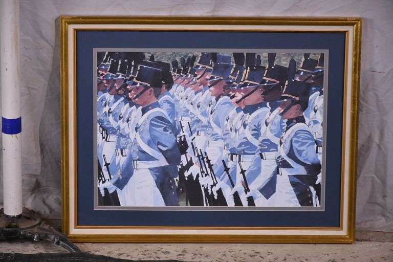 Framed print of Citadel Cadets; 622-002