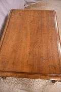 Ralph Lauren walnut French style coffee table with carved legs and paw feet; 68-6672