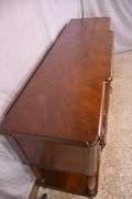 Milling Road by Baker two-tier sideboard with turned columns and legs; 68-6640
