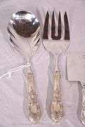 Set of 4 Towle "King Richard" serving pieces with sterling handles; 971-254