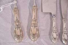 Set of 4 Towle "King Richard" serving pieces with sterling handles; 971-254