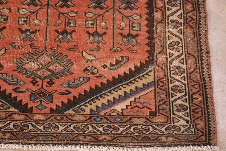 3.7'x5.9' hand knotted vintage Persian Shirazi rug; 40-156934