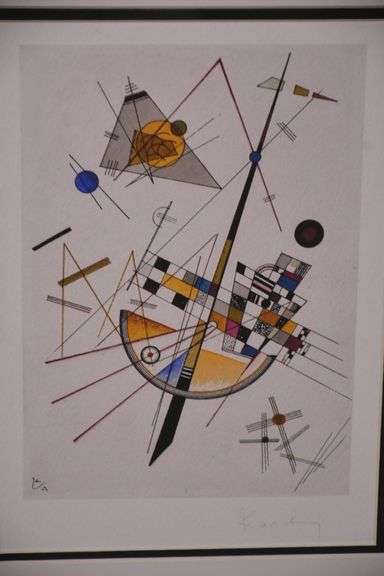 Framed print "Delicate Tension" by Wassily Kandinsky; 975-1790