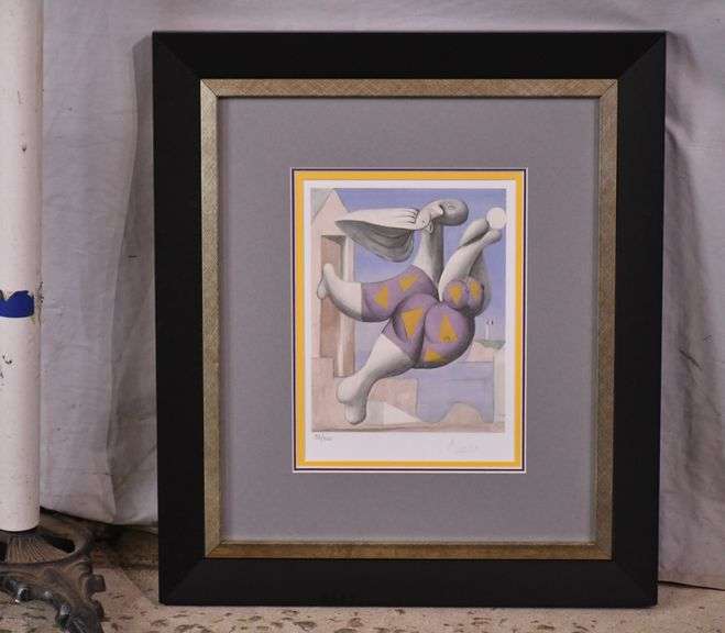 Limited edition framed giclee print "Bather with Beach Ball" by Pablo Picasso; 975-1777