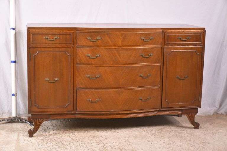Rway mahogany bowfront sideboard; 74-12779