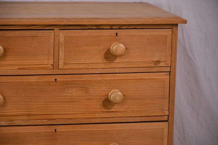 Pine 2-over-3 drawer chest; 74-12771