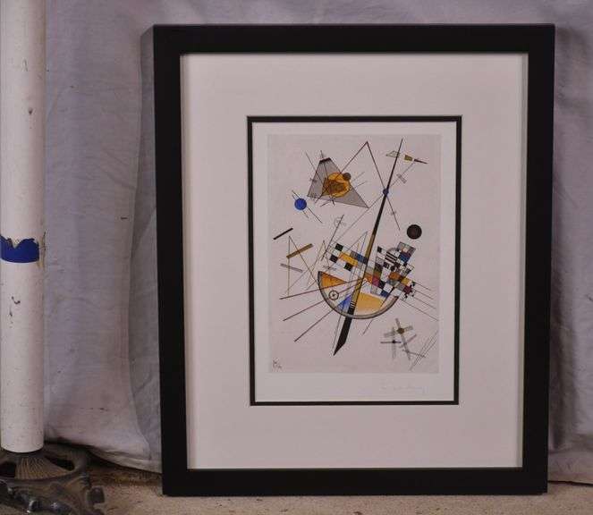 Framed print "Delicate Tension" by Wassily Kandinsky; 975-1790