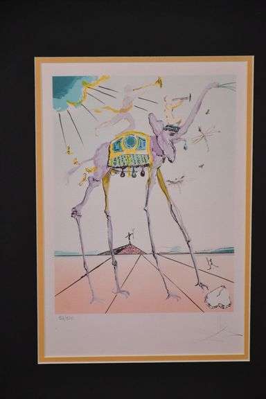 Limited edition framed giclee print "Celestial Elephant" by Salvador Dali; 975-1771