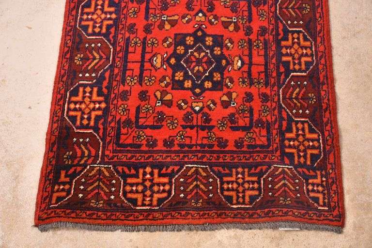 2.7'x12.4' hand knotted Khal Mehdi rug/runner; 40-156643
