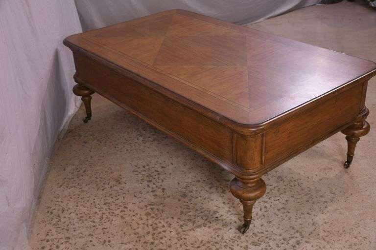 Inlaid 2 drawer coffee table; 1044-120