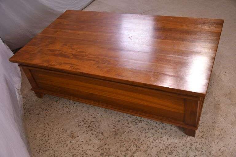 Large 2 drawer coffee table; 74-12782