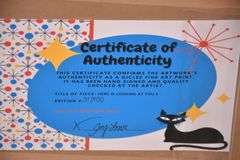 Signed limited edition framed print "Here's Looking At You 2" by Ivy Lowe; 975-1782