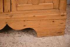 Early pine 4 door cupboard; 74-12772