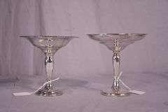2 sterling silver compotes; 4171-029