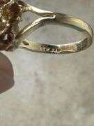 14kt gold opal flower ring; 13227-019