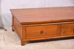 Large 2 drawer coffee table; 74-12782