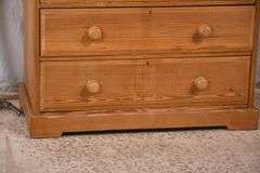 Pine 2-over-3 drawer chest; 74-12771