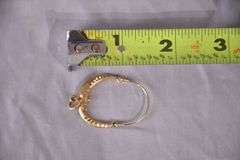 Gold-toned crescent moon pendant; 13227-011