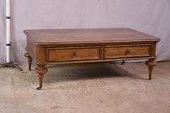 Inlaid 2 drawer coffee table; 1044-120