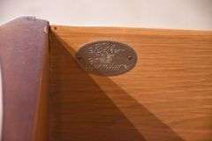 Baker carved cherry French style 2-over-3 drawer chest; 74-12759