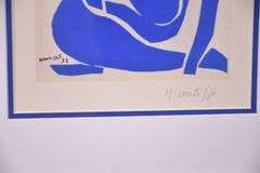 Group of 3 framed prints "Blue Nude I/II/III" by Henri Matisse; 975-1791