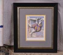 Limited edition framed giclee print "Bather with Beach Ball" by Pablo Picasso; 975-1777