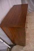 Bernhardt oak campaign style 5 drawer chest; 68-6816A