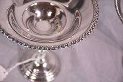 2 sterling silver compotes; 4171-029