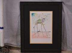 Limited edition framed giclee print "Celestial Elephant" by Salvador Dali; 975-1771