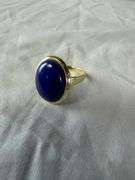Oval lapis ring; 13227-009