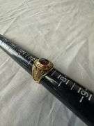 Ladies' 10kt gold Barnwell Highschool 1968 class ring with ruby center stone; 13227-027