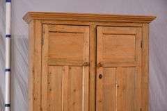Early pine 4 door cupboard; 74-12772