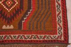 3.8'x6.3' hand knotted vintage Persian Baluchi rug; 40-156733