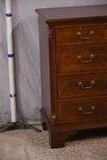 Ethan Allen inlaid crotch mahogany 9 drawer dresser; 68-6897C
