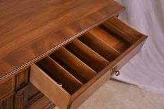 Henredon inlaid walnut 9 drawer triple dresser; 68-6865B
