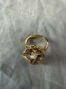 14kt gold opal flower ring; 13227-019
