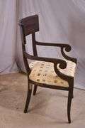 Set of 6 Milling Road by Baker distressed dining chairs; 68-6879