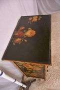 Decorated bamboo 4 drawer chest; 74-12796