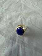 Oval lapis ring; 13227-009