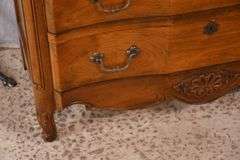 Baker carved cherry French style 2-over-3 drawer chest; 74-12759