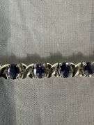 Sterling silver tanzanite bracelet; 155-1085