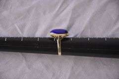 Oval lapis ring; 13227-009
