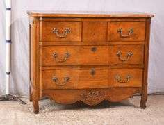 Baker carved cherry French style 2-over-3 drawer chest; 74-12759