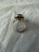Oval lapis ring; 13227-009