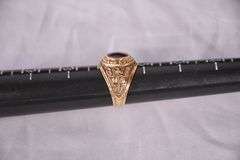 Ladies' 10kt gold Barnwell Highschool 1968 class ring with ruby center stone; 13227-027