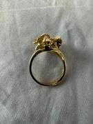 14kt gold opal flower ring; 13227-019
