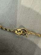 R&B 10kt gold necklace with unicorn head pendant; 13227-020