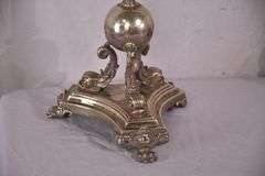 Pair of Mappin Brothers large ornate silverplate candelabras; 971-283