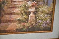 Small framed Mediterranean scene print; 1037-1137