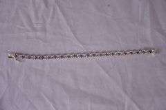Sterling silver tanzanite bracelet; 155-1085